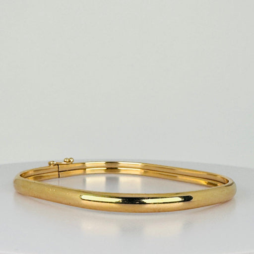 Bracelet Bracelet jonc carré vintage en or jaune 14 ct 58 Facettes 2508004