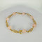 Bracelet Bracelet vintage en or jaune 14 carats et quartz rose 58 Facettes 2508034