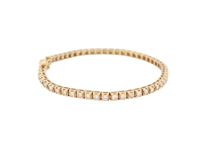 Bracelet Mauboussin Tu es ma rivière d'amour - Bracelet en or jaune 18k et diamants 2 ct 58 Facettes 272530