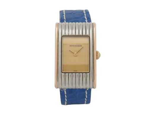 Montre Boucheron Reflet - Montre quartz 28 mm en acier et or jaune 18k 58 Facettes 272246