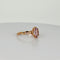 Bague Bague vintage en or rose 18k avec améthyste et saphirs blancs 58 Facettes 2508010