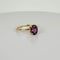Bague Bague vintage en or jaune 14k avec spinelle violet naturel 58 Facettes 2504088