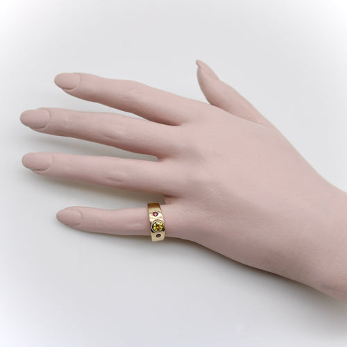 Bague MWM Goldsmithing - Bague en or jaune 14k et diamants roses 58 Facettes