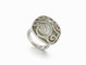 Bague 54 Adler - Bague Pierre cabochon cage en or blanc 18k et diamants 2 ct 58 Facettes 268856