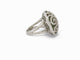 Bague 54 Adler - Bague Pierre cabochon cage en or blanc 18k et diamants 2 ct 58 Facettes 268856