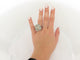 Bague 54 Adler - Bague Pierre cabochon cage en or blanc 18k et diamants 2 ct 58 Facettes 268856