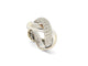 Bague 47 Poiray Tresse - Bague GM en or blanc 18k et diamants 1 ct 58 Facettes 268752