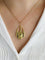 Pendentif Art nouveau - Médaille Vierge de profil en or jaune 18 carats émail plique-à-jour 58 Facettes 1153.13