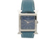 Montre montre HERMES heure h hh1.510 quartz 34 mm en acier et cuir bleu 58 Facettes 272965