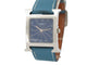Montre montre HERMES heure h hh1.510 quartz 34 mm en acier et cuir bleu 58 Facettes 272965