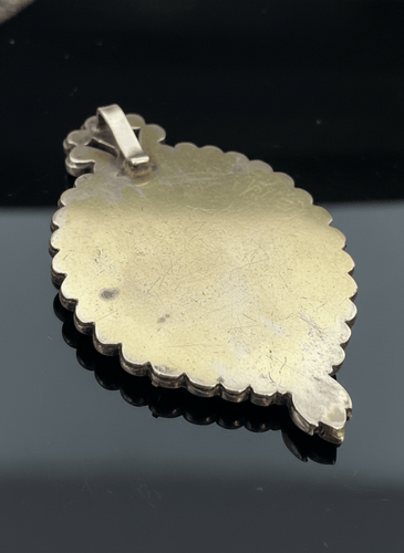 Pendentif Pendentif porte-portrait austro-hongrois en argent et or, diamants 58 Facettes