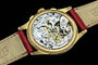 Montre Chronographe suisse - Montre en or jaune 18K, cadran blanc 38 mm 58 Facettes