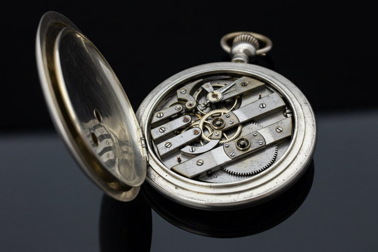 Montre Qualite Boutte - Montre de poche en argent 875 58 Facettes