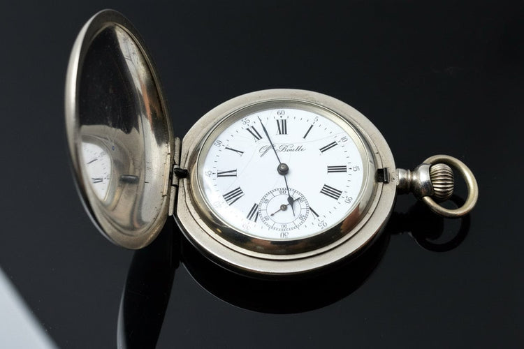 Montre Qualite Boutte - Montre de poche en argent 875 58 Facettes
