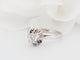 Bague 51 Bague solitaire en or blanc 18 ct et diamant taille brillant 58 Facettes 33056