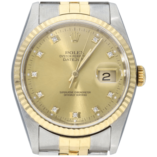 Rolex Montre Datejust 36 Or Jaune 18K / Acier