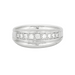 Bague 59 Bague jonc or blanc et diamants 58 Facettes AB25