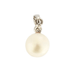 Pendentif Pendentif or blanc diamant et perle 58 Facettes