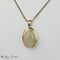 Pendentif Pendentif opale australienne cabochon en or jaune 14 carats 58 Facettes 2618