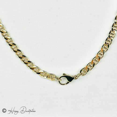 Collier Collier en or jaune 14 carats, corail et 21 diamants 58 Facettes 1851