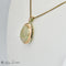 Pendentif Pendentif opale australienne cabochon en or jaune 14 carats 58 Facettes 2618