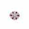 Bague 50 Bague rubis et diamants en or jaune et blanc 18k 58 Facettes