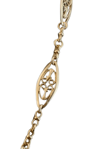 Collier Collier Maille Filigrane en Or Jaune 58 Facettes