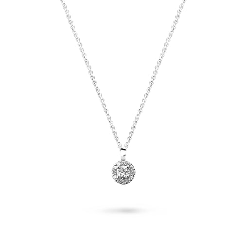 Collier HRD Antwerp Jennifer - Collier pendentif en or 18k et diamants 58 Facettes