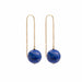 Earrings Lapis-Lazuli & Yellow Gold Earrings 58 Facettes BO194