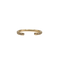 Bague 56 Demi-alliance or jaune sertie de diamants naturels 58 Facettes