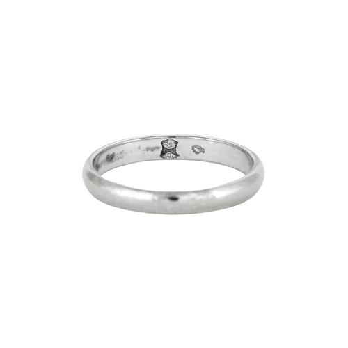 Bague 52 Alliance or blanc 58 Facettes