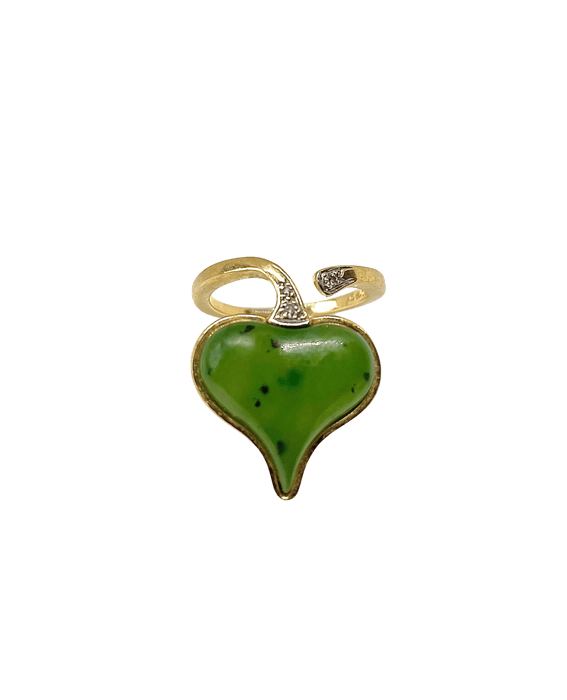 Bague 54 Bague jade et diamants 58 Facettes