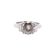 Bague 53 Bague or blanc diamant 2,57 cts 58 Facettes 25750 25696