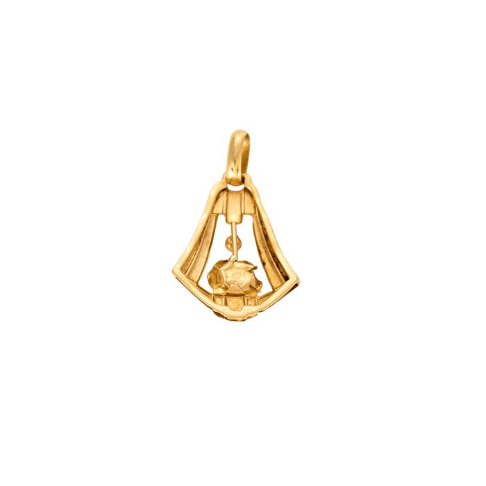 Pendentif Pendentif or jaune La Cloche Fleurie 58 Facettes LP922