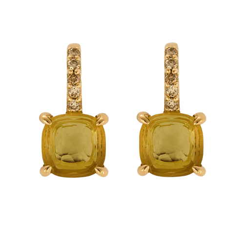 Boucles d'oreilles POMELLATO - Boucles d’oreilles "Lola" or rose, quartz et diamants 58 Facettes DV6467-1