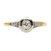 Bague 61.5 Bague cible en platine et diamants 58 Facettes 1D772EA2F0D041C9B4FACD9222DC6198