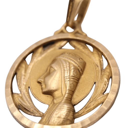 Virgin of Montserrat gold medal pendant 58 Facettes E360924A