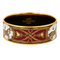 Bracelet HERMÈS - Bracelet en métal doré et émail à  motif hippique 58 Facettes DDV8640-1