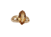 Ring 55 Yellow gold citrine ring 58 Facettes