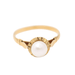 Ring 47 Gold ring with pearl 58 Facettes E360982C