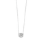 Collier Collier or gris diamants motif trèfle 58 Facettes L4
