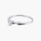 Bague 54.5 / Or Blanc / Diamants Bague "EVA" - Bague solitaire en or blanc 18k et diamant 0,10 ct 58 Facettes BO/220033 STA