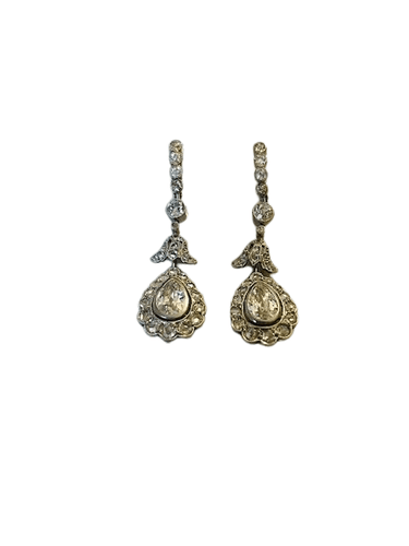 Boucles d'oreilles Paire de pendants diamants 58 Facettes