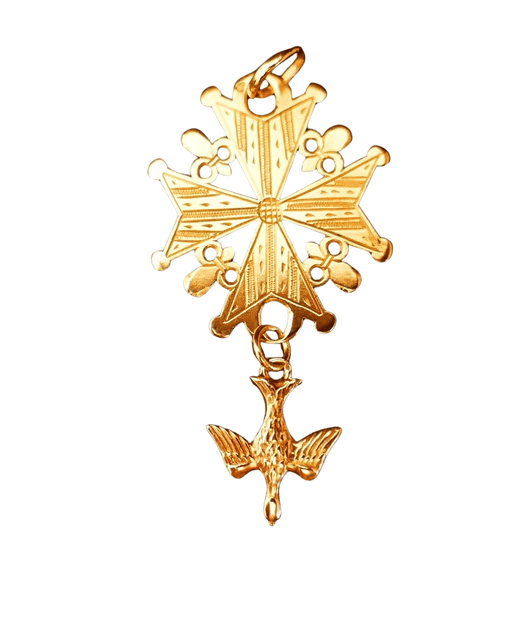 Huguenot Cross Pendant, Gold 58 Facettes