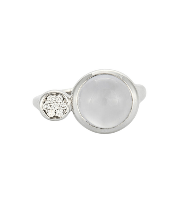 Bague 54 Bague Design or blanc 58 Facettes 207160