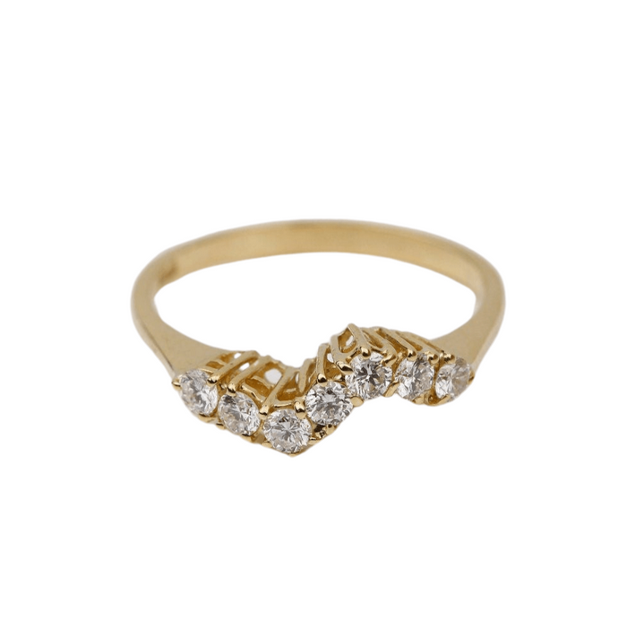 Bague 53 Bague Vague Diamants 58 Facettes