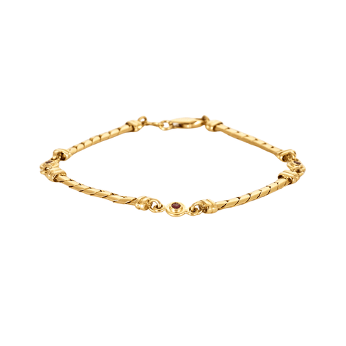 Bracelet Bracelet gourmette rubis 58 Facettes LP589