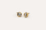 Boucles d'oreilles Oro Bianco Boucles d’oreilles en or jaune et or blanc 18 kt avec diamants 58 Facettes ORC19