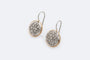 Boucles d'oreilles Oro Giallo Boucles d’oreilles en or blanc et jaune 18 kt avec diamants 58 Facettes orc248