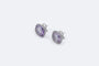Boucles d'oreilles Oro Bianco Boucles d’oreilles en or blanc 18 ct avec améthystes et diamants 58 Facettes ORC52